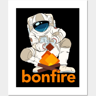 Bonfire crypto Bonfire Coin Cryptocurrency Bonfire Token Posters and Art